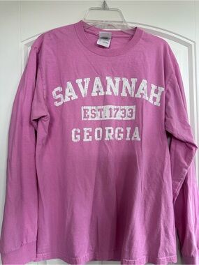 Savannah Georgia Long Sleeve Top - Pink